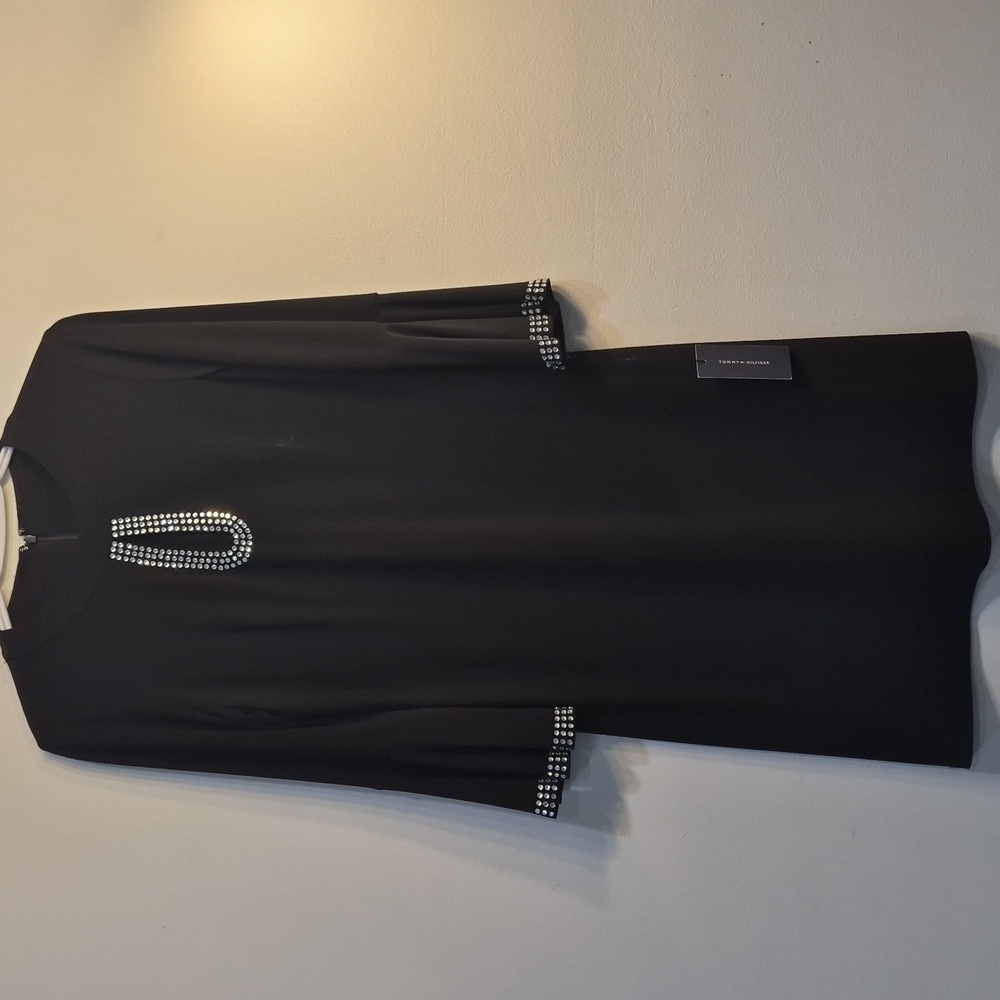 Tommy Hilfiger Black Dress with Beaded Details - Picture 8 of 9